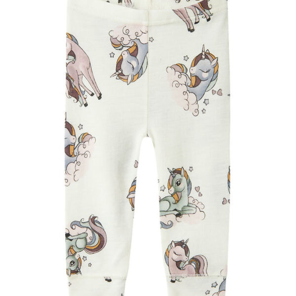 Name It Leggings - Uld - NbfWillitus - Snow White m. Enhjørninge Name It Leggings - Uld - NbfWillitus - Snow White m. Enhjørninge