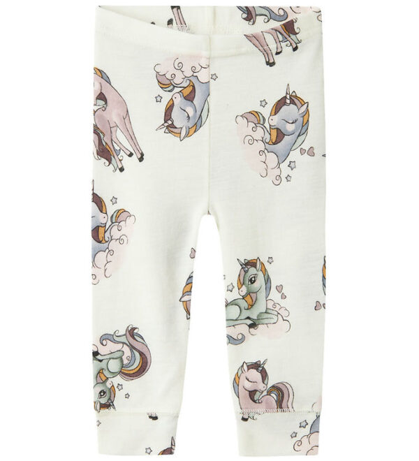 Name It Leggings - Uld - NbfWillitus - Snow White m. Enhjørninge Name It Leggings - Uld - NbfWillitus - Snow White m. Enhjørninge