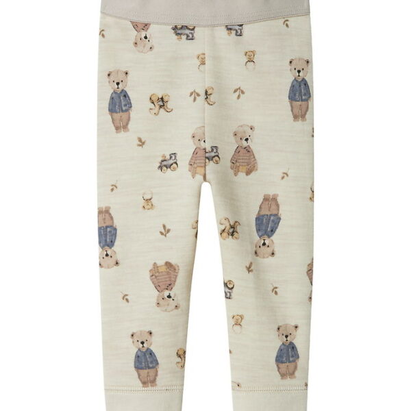 Name It Leggings - Uld - NbnWup - Peyote Melange/Bear