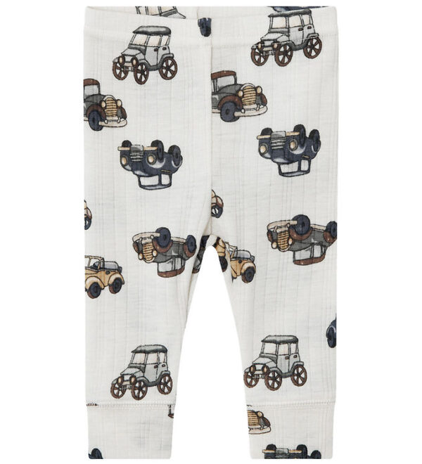 Name It Leggings - Uld - Noos - NbmWang - Snow White m. Biler Name It Leggings - Uld - Noos - NbmWang - Snow White m. Biler