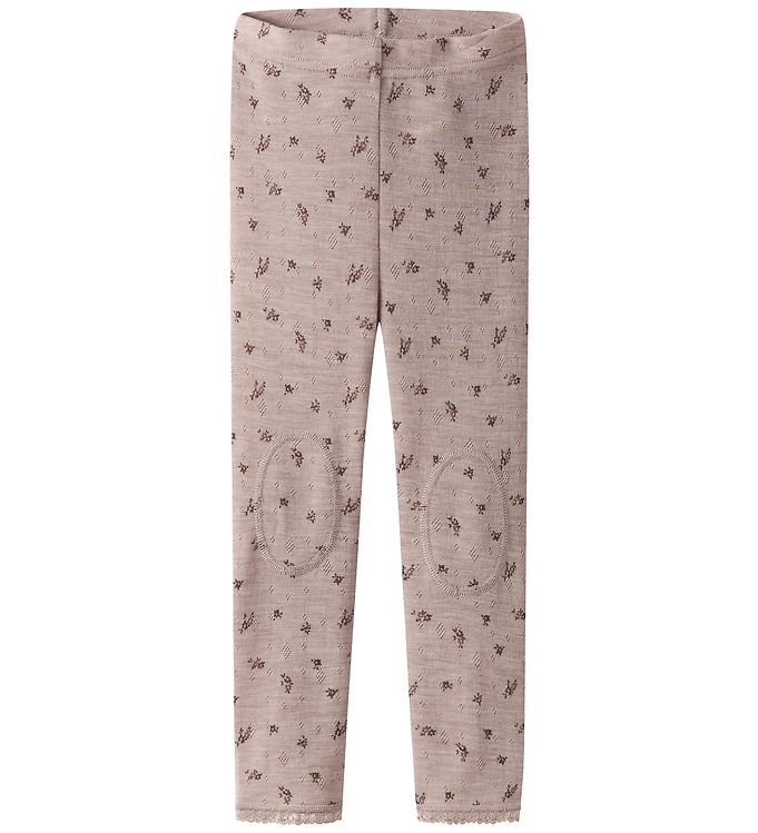 Name It Leggings - Uld - Noos - nmfWang - Shadow Gray/Small flow Name It Leggings - Uld - Noos - nmfWang - Shadow Gray/Small flow