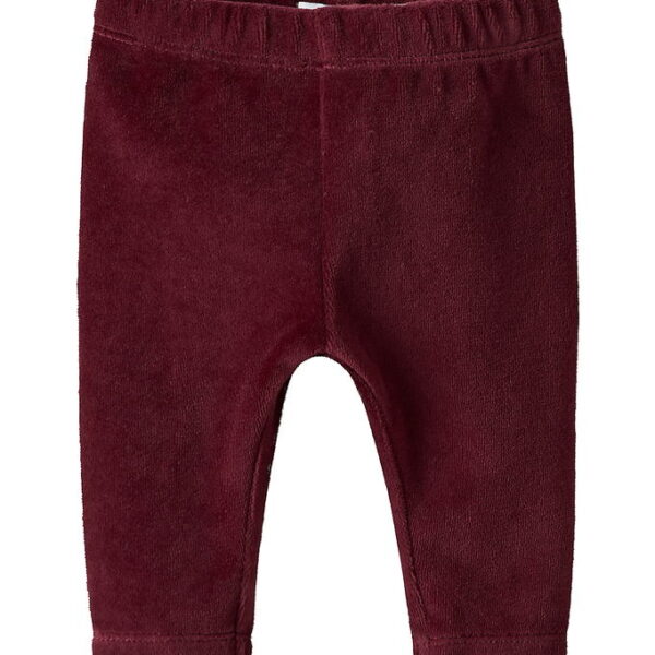 Name It Leggings - Velour - NbfRoxy - Burgundy