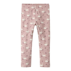 Name It Leggins Med Svane Print, Str. 92-116
