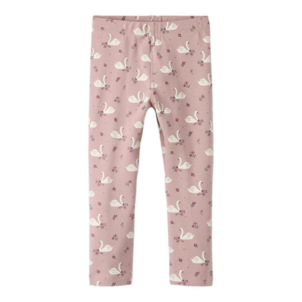 Name It Leggins Med Svane Print, Str. 92-116