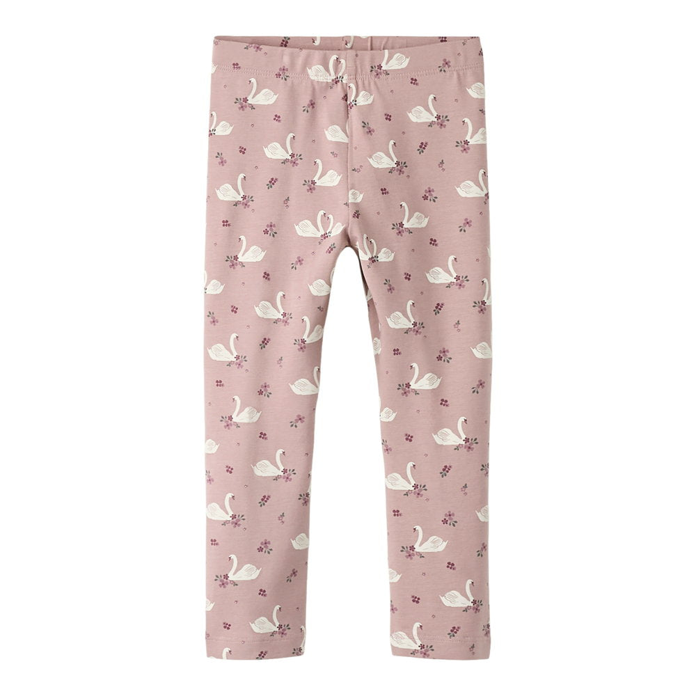 Name It Leggins Med Svane Print, Str. 92-116 Name It Leggins Med Svane Print, Str. 92-116