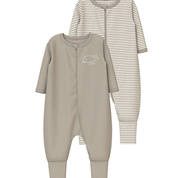 Name It Natdragt - Noos - NbnNightsuit - 2-pak - Pure Cashmere