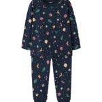 Name It Nattøj - 2-Delt - NmnVismas - Navy Blazer/Xmas AOP Navy