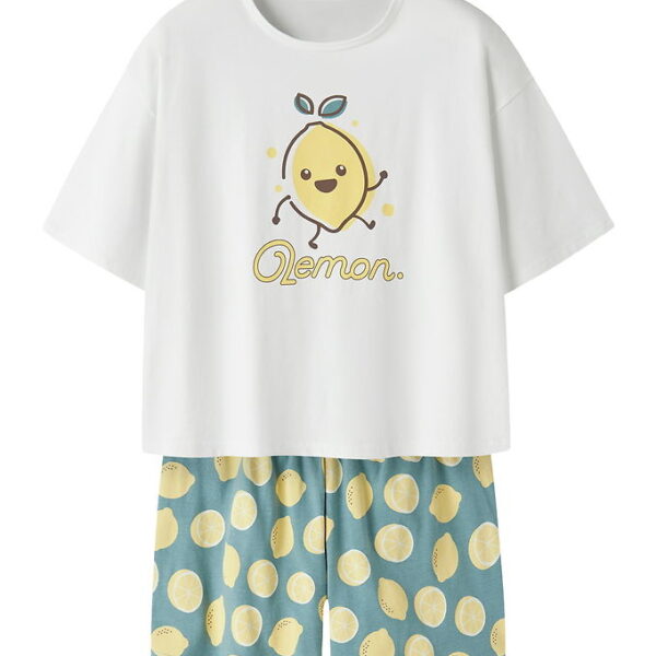 Name It Nattøj - 2-delt - Noos - NkmNightset - Lemon - Maneral B