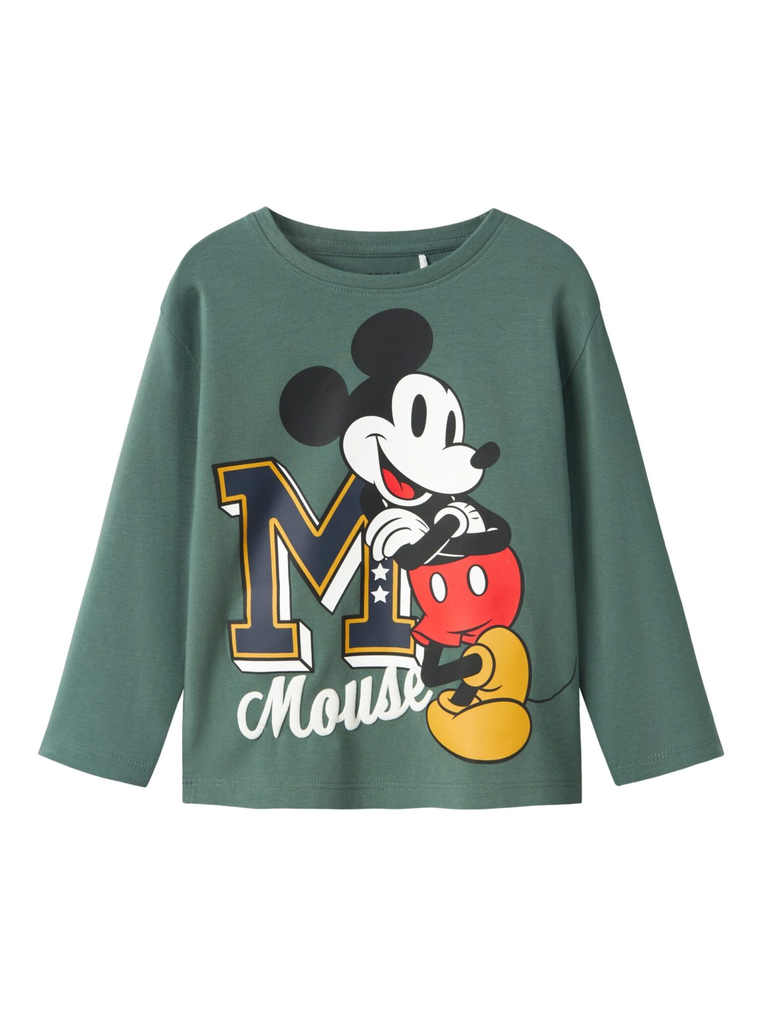 Name It Nayel Mickey Mouse sweat shirt- Dark Forest - 86 cm