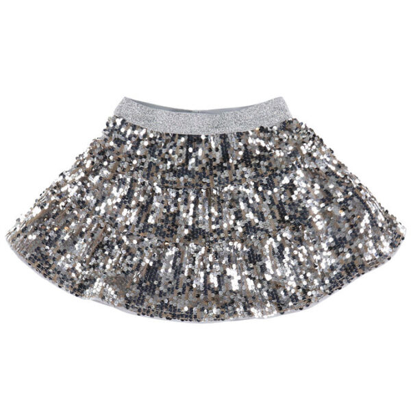 Name It Nederdel - NkfRiscing - Silver m. Palietter