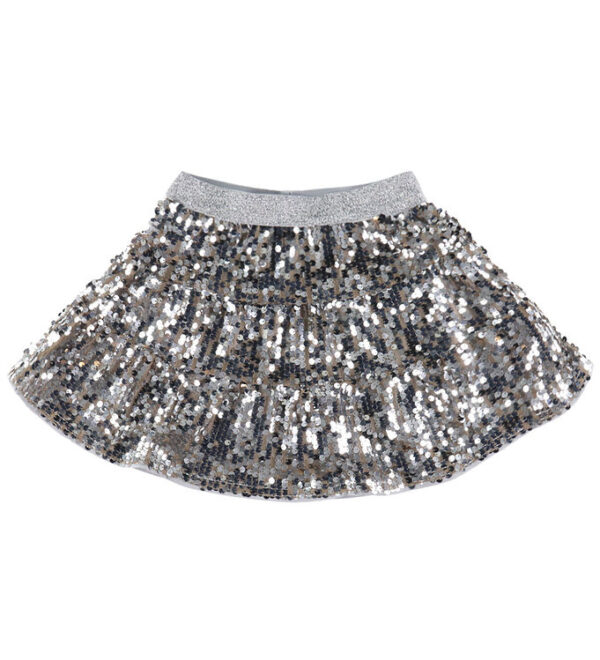 Name It Nederdel - NkfRiscing - Silver m. Palietter