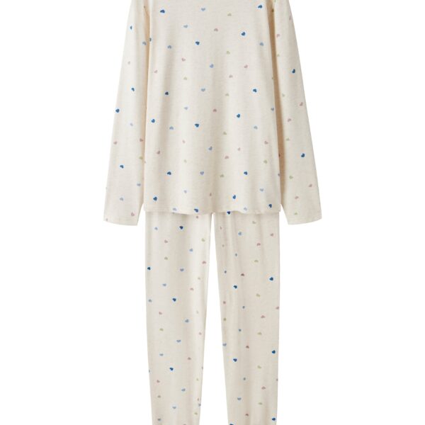 Name It Nightset Peyote Hearts NOOS - Peyote Melange - 86/92 cm