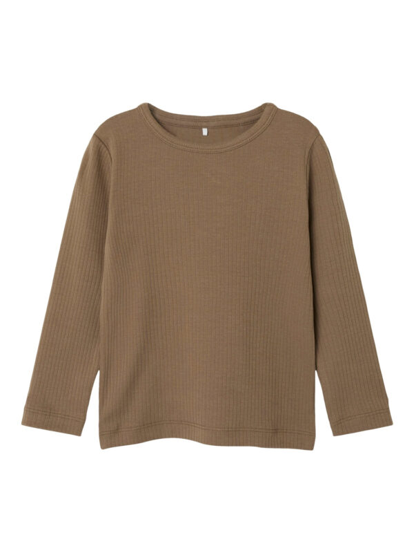 Name It Noe Slim Bluse - Walnut - 86 cm