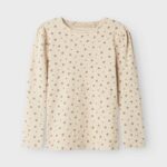 Name It Noella Slim Top - Peyote Melange - 86 cm