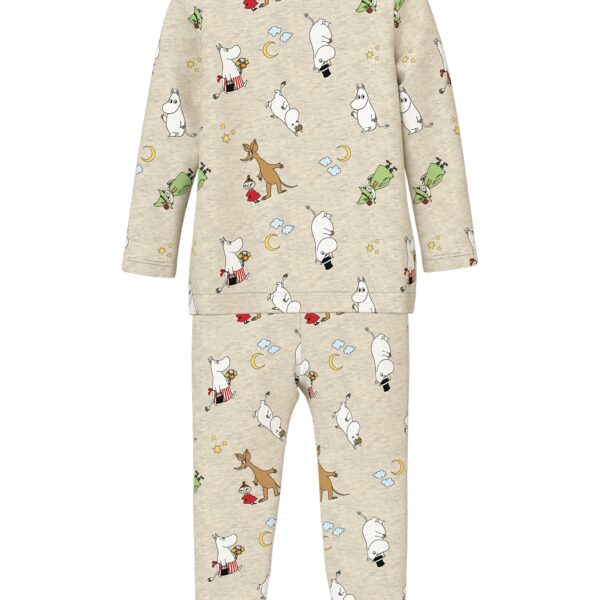 Name It Semol Moomin Natsæt - Peyote Melange - 92 cm