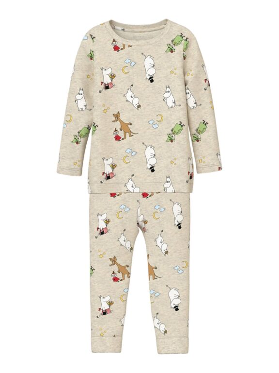 Name It Semol Moomin Natsæt - Peyote Melange - 92 cm