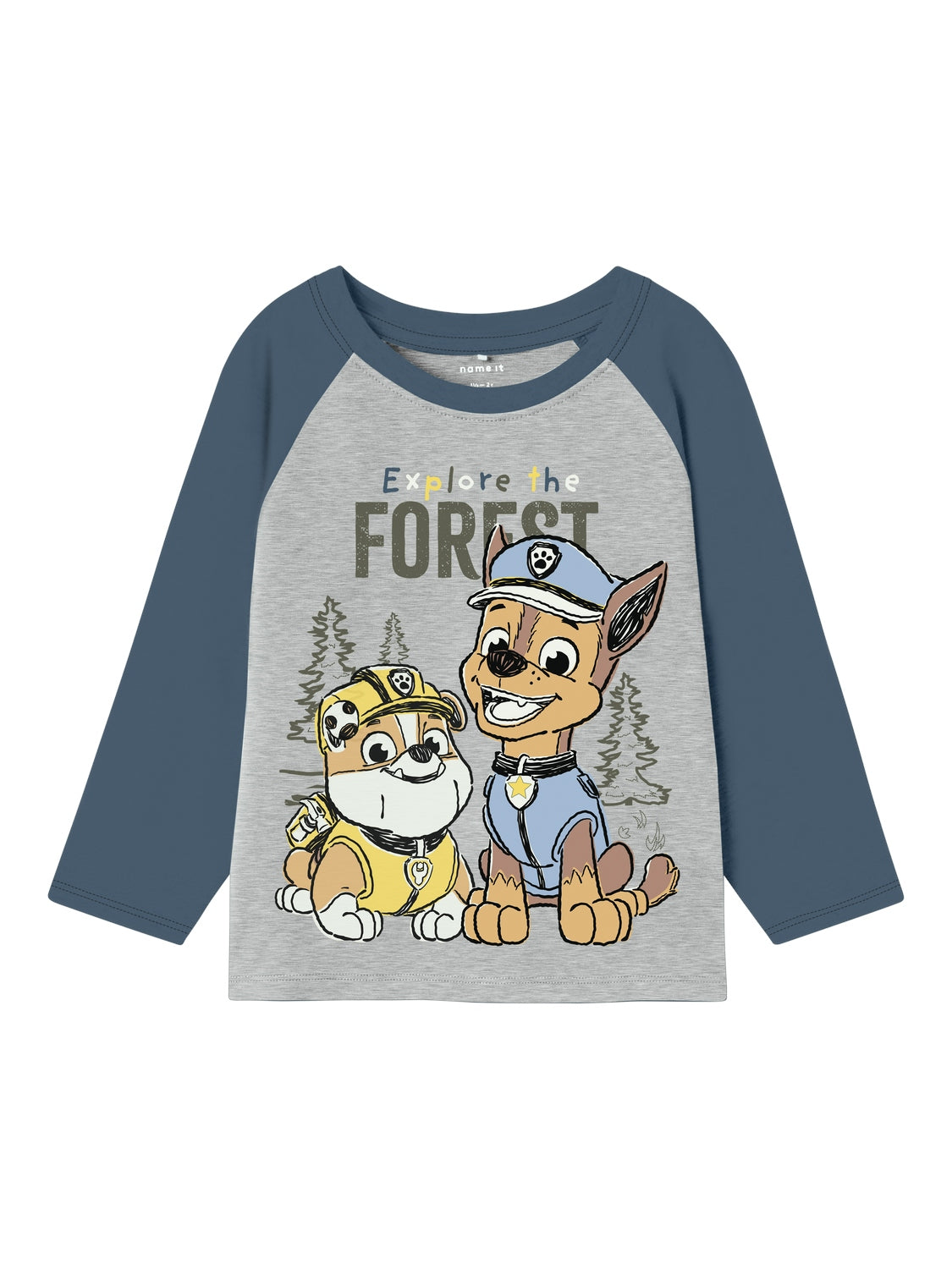 Name It Sente Paw Patrol bluse - Grey Melange - 86 cm Name It Sente Paw Patrol bluse - Grey Melange - 86 cm