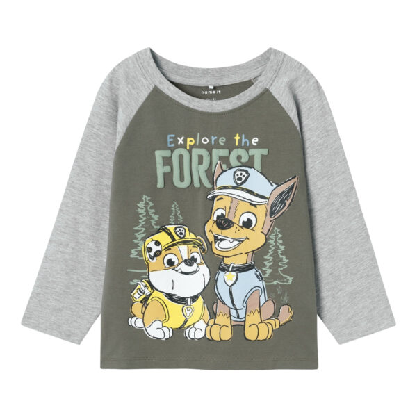 Name It Sente Paw Patrol bluse - Tea Leaf - 86 cm