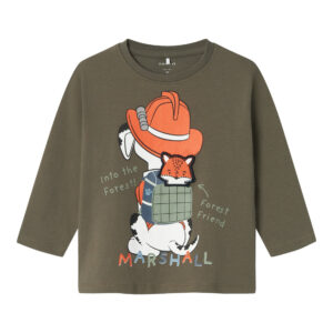 Name It Sino Paw Patrol bluse - Tea Leaf - 86 cm