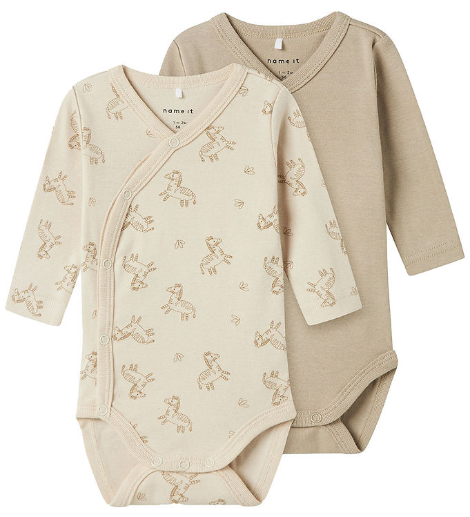 Name It Slå-om Bodyer l/æ - Noos - NbnBody - 2-pak - Rainy Day Z Name It Slå-om Bodyer l/æ - Noos - NbnBody - 2-pak - Rainy Day Z