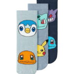 Name It Strømper - 3-pak - NmmNoris - Pokémon - Navy Blazer/Flin
