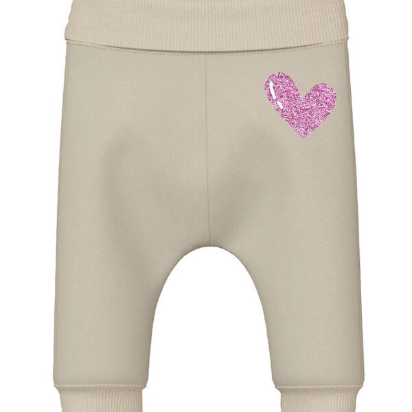 Name It Sweatpants - NbfVrillie - Summer Sand/Hearts