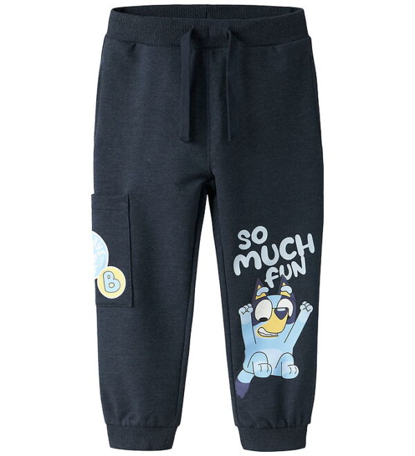 Name It Sweatpants - NmmJared - Bluey - Navy Blazer/Melange