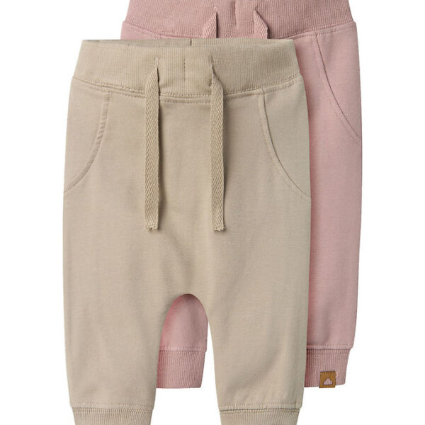 Name It Sweatpants - Noos - NbnTakki - 2-pak - Pure Cashmere/Pac
