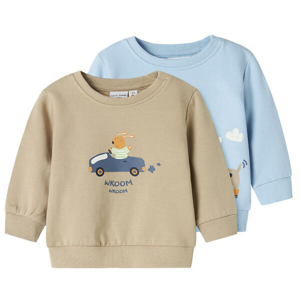 Name It Sweatshirt - NbfVonne - 2-pak - Cerulean/Dog On Wheels Name It Sweatshirt - NbfVonne - 2-pak - Cerulean/Dog On Wheels