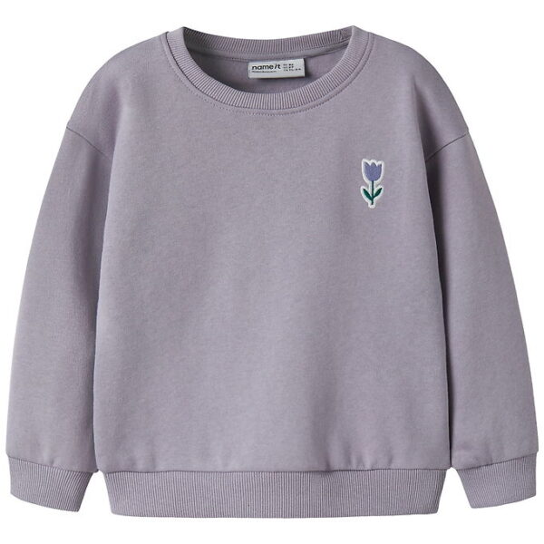Name It Sweatshirt - NmfVallene - Lavender Gray/Tulip