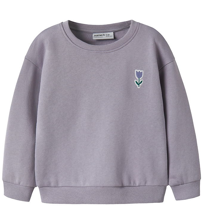 Name It Sweatshirt - NmfVallene - Lavender Gray/Tulip