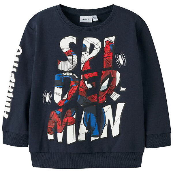 Name It Sweatshirt - NmmFloyd - Spider Man - Navy Blazer