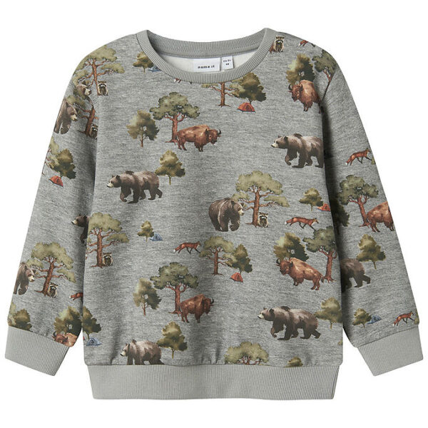 Name It Sweatshirt - NmmOlin - Grey Melange