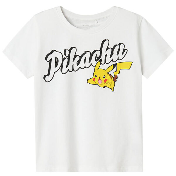 Name It T-Shirt - Noos - NkmDex Pokémon - Bright White m. Pikach