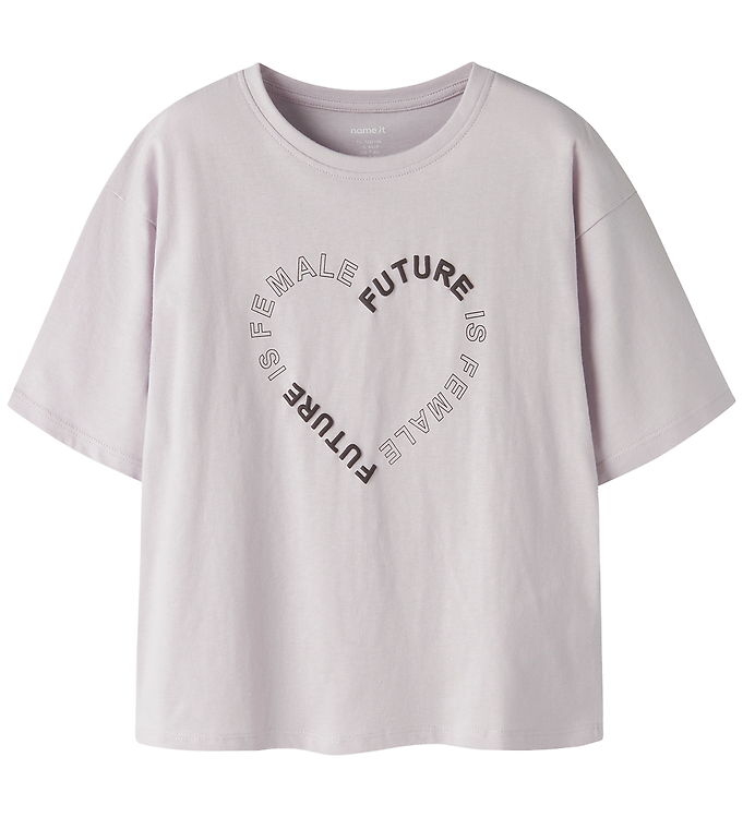Name It T-shirt - NkfTatea - Lilac Marble m. Print Name It T-shirt - NkfTatea - Lilac Marble m. Print