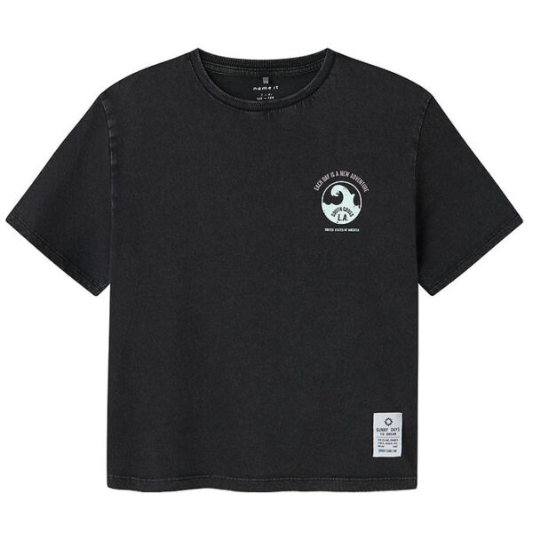 Name It T-shirt - NkmJeano - Sort m. Print Name It T-shirt - NkmJeano - Sort m. Print