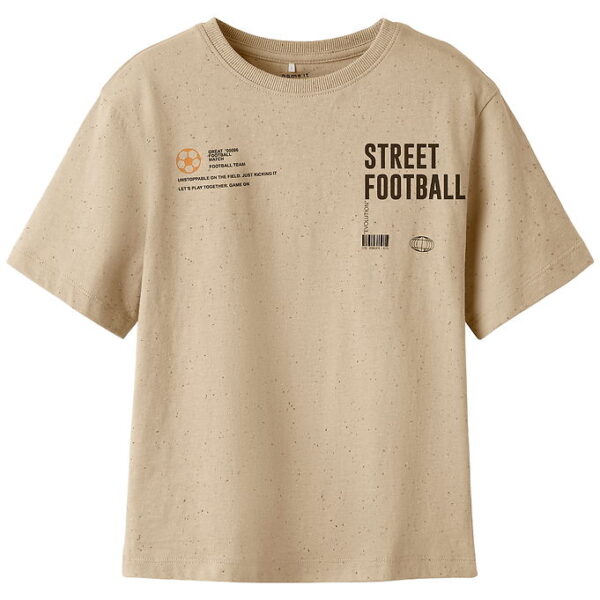 Name It T-shirt - NkmNord - Island Fossil m. Print