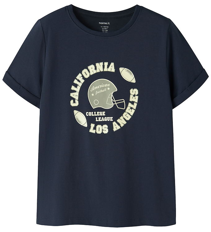 Name It T-shirt - NkmVux - Navy Blazer/College