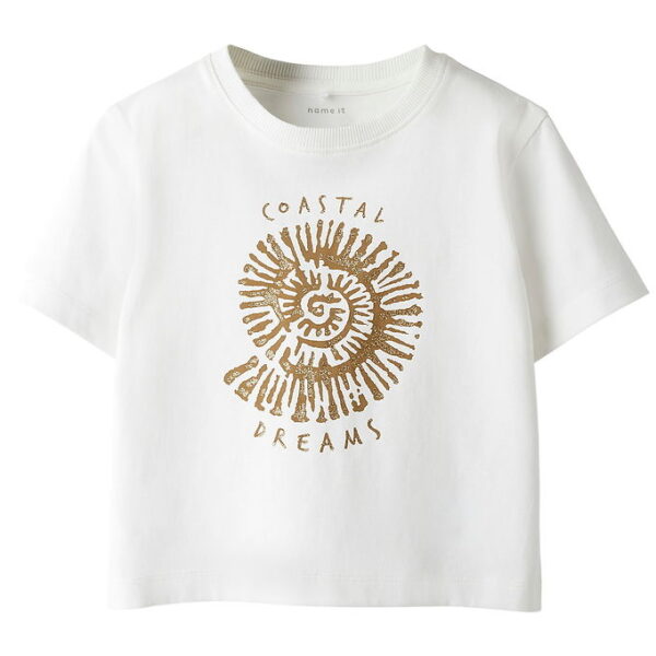 Name It T-shirt - NmfHaline - Cloud Dancer