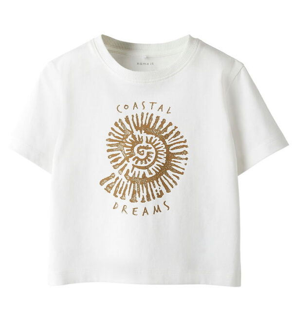 Name It T-shirt - NmfHaline - Cloud Dancer