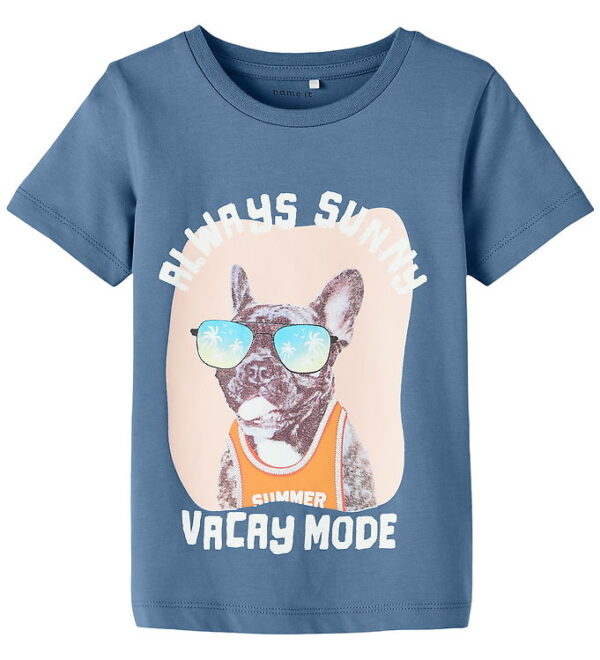 Name It T-shirt - NmmPfeodor - Quiet Harbor m. Print Name It T-shirt - NmmPfeodor - Quiet Harbor m. Print