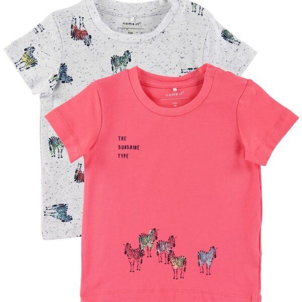 Name It T-shirts - 2-pak - NbmJefiko - Calypso Coral Name It T-shirts - 2-pak - NbmJefiko - Calypso Coral