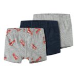 Name It Tights 3pak Grey Firetruck NOOS - Grey Melange - 86 cm
