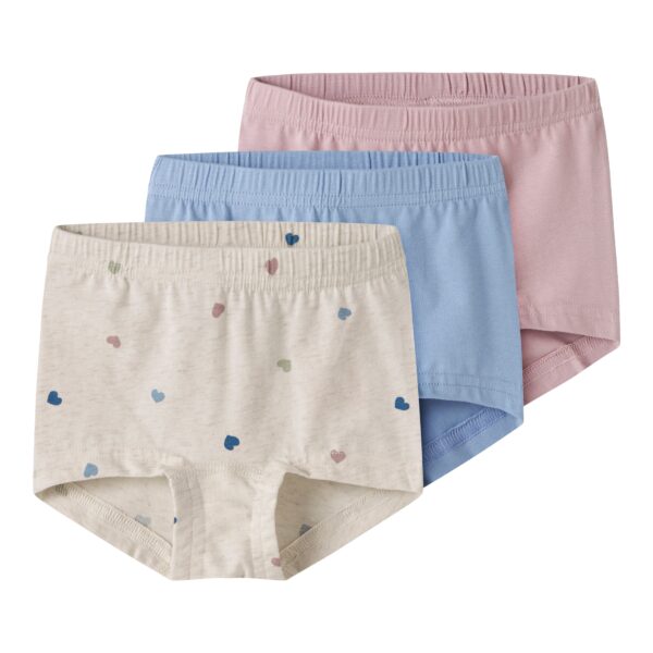 Name It Tights 3pak Peyote Hearts NOOS - Peyote Melange - 86 cm