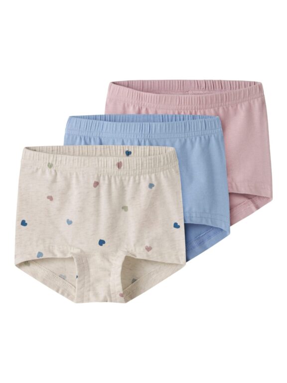 Name It Tights 3pak Peyote Hearts NOOS - Peyote Melange - 86 cm