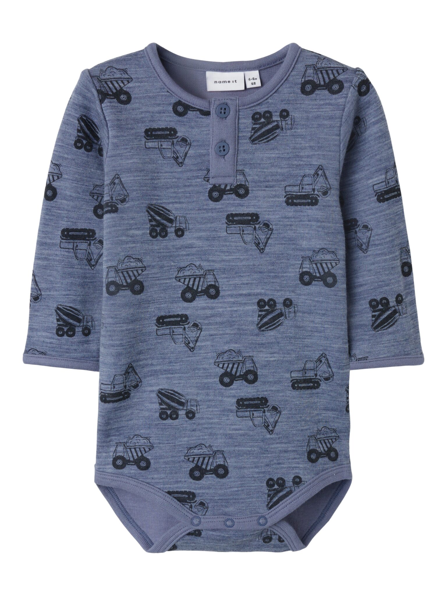 Name It Wuppo Wool Body - Folkstone Gray/Machines - 50 cm Name It Wuppo Wool Body - Folkstone Gray/Machines - 50 cm
