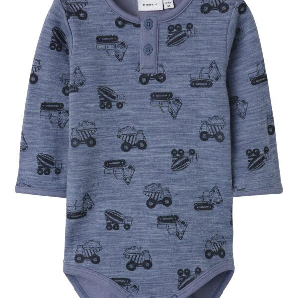 Name It Wuppo Wool Body - Folkstone Gray/Machines - 50 cm
