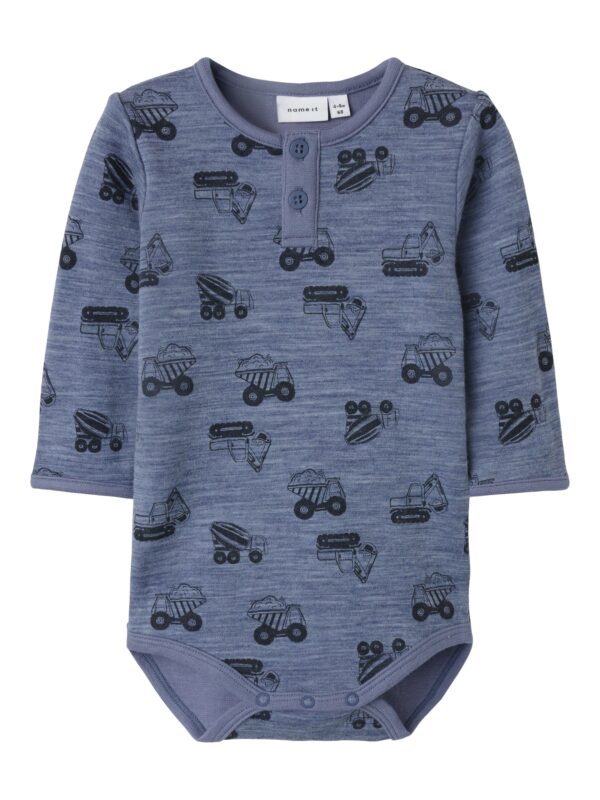 Name It Wuppo Wool Body - Folkstone Gray/Machines - 50 cm