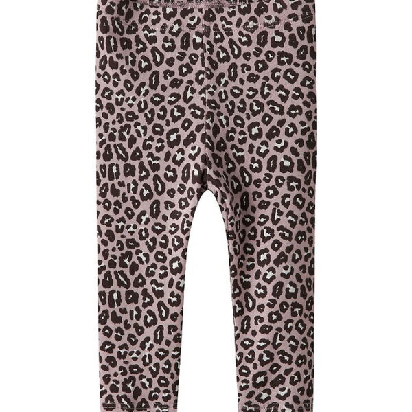 Name it Leggings - NbfLeoana - Burnished Lilac m. Leopardprint