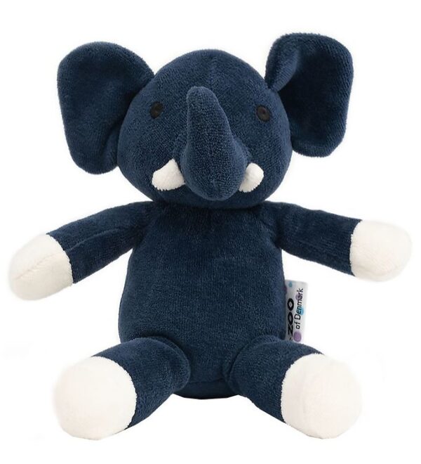 NatureZoo Bamse - 18 cm - Elefant - Mørkeblå